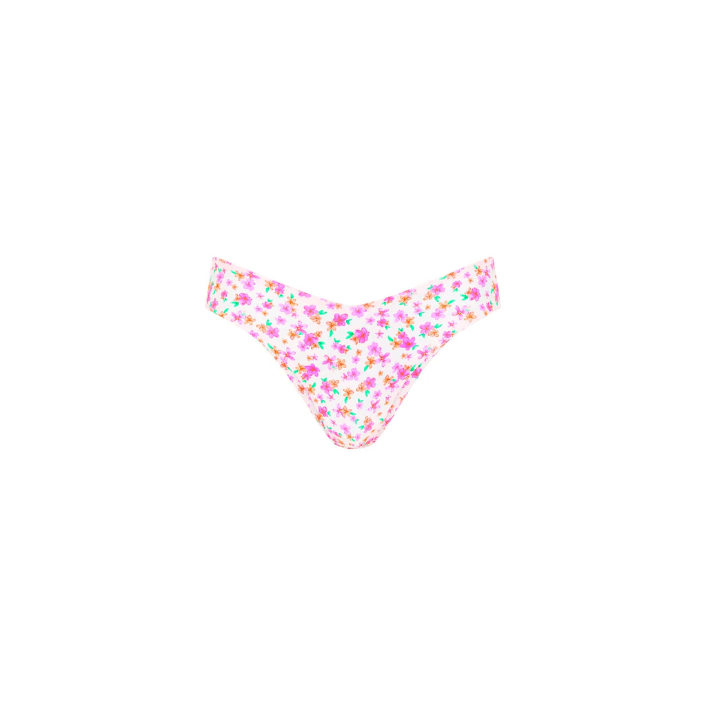 Kulani Kinis: Flamingo Flora Cheeky V Bikini Bottom