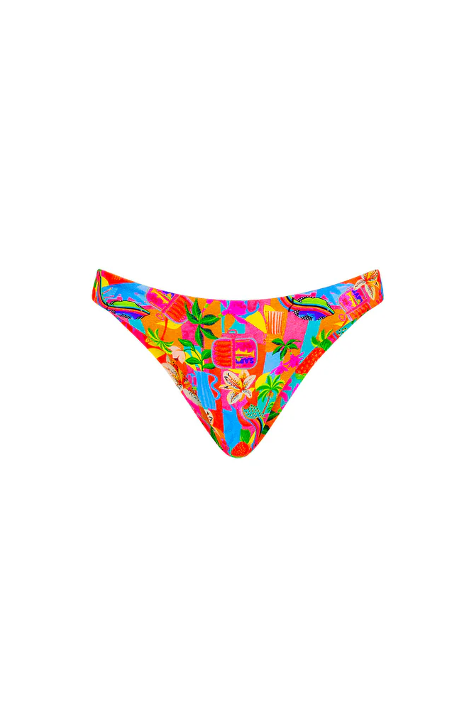 Kulani Kinis: Havana Haven Minimal Full Coverage Bikini Bottom