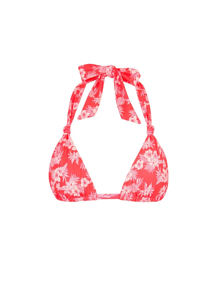 Kulani Kinis: Island Punch Soft Knot Halter Bikini Top