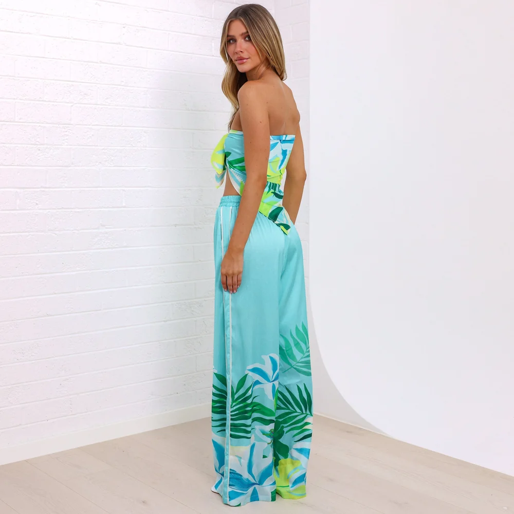 Kulani Kinis: Neon Splice Drawstring Resort Pants