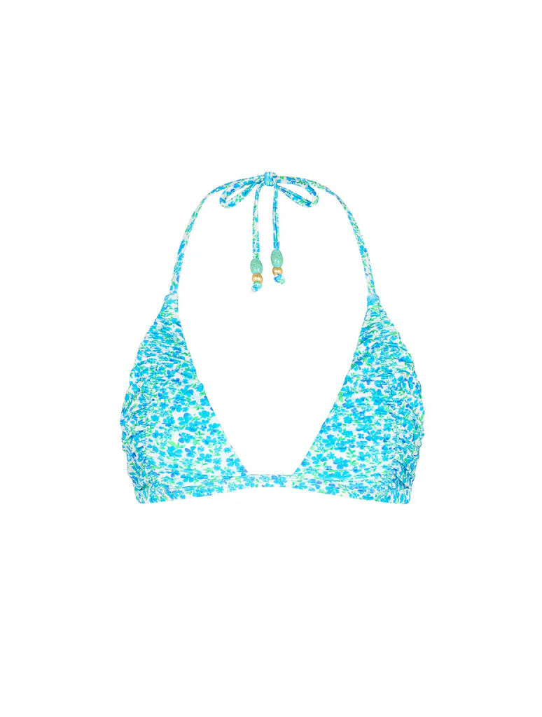 Kulani Kinis: Ocean Aura Gathered Stitch Bralette Bikini Top