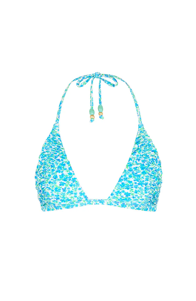 Kulani Kinis: Ocean Aura Gathered Stitch Bralette Bikini Top