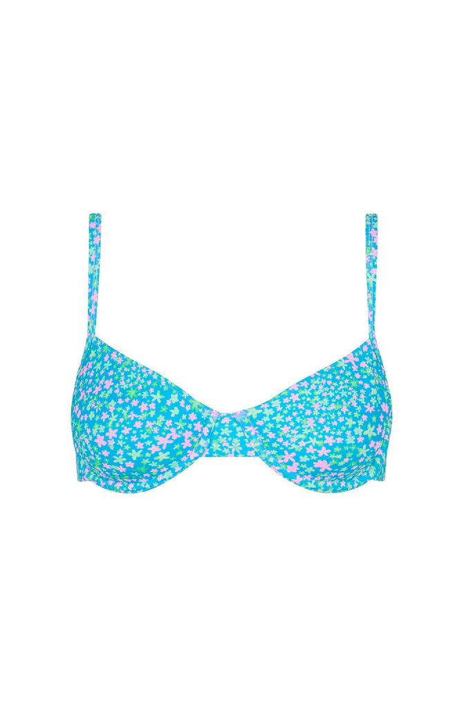 Kulani Kinis: Ocean Kisses Ditzy Underwire Bra Bikini Top