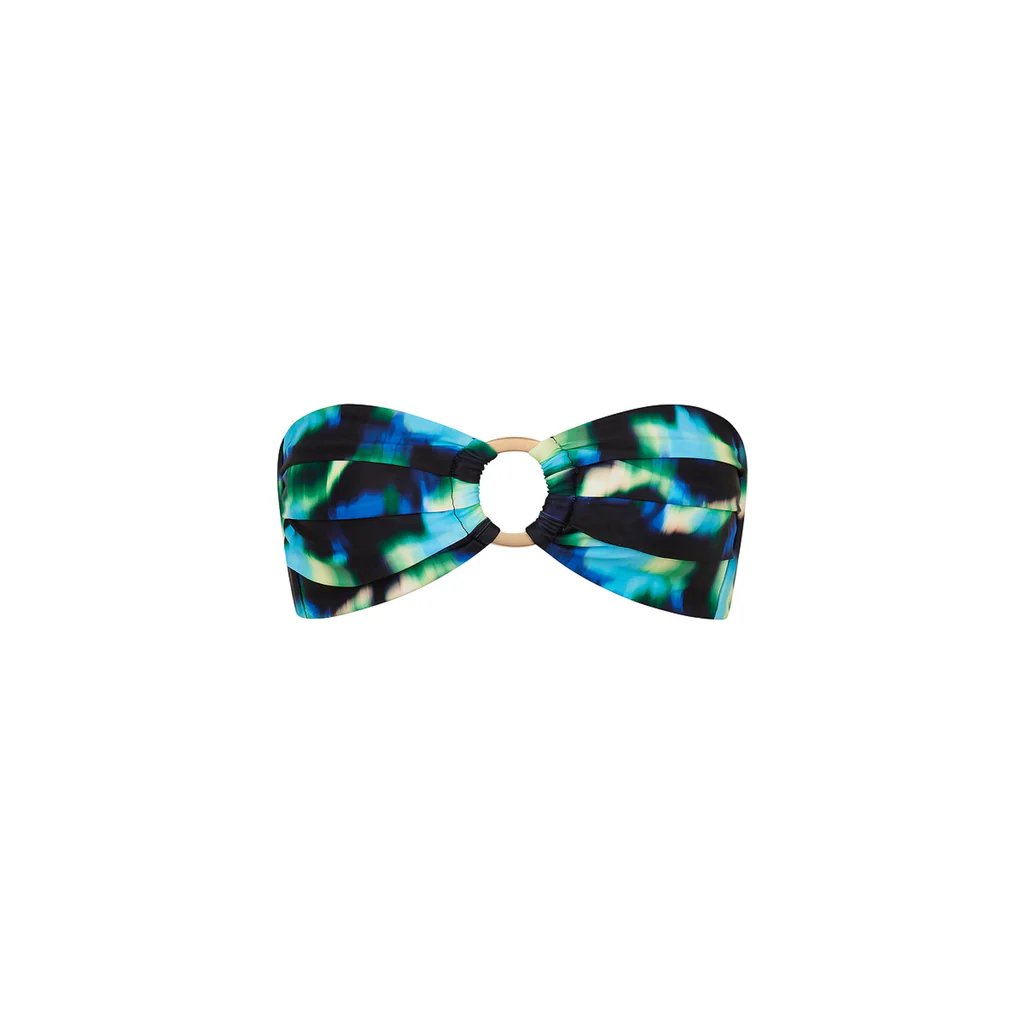 Kulani Kinis Ocean Mischief Strapless Bandeau Bikini Top