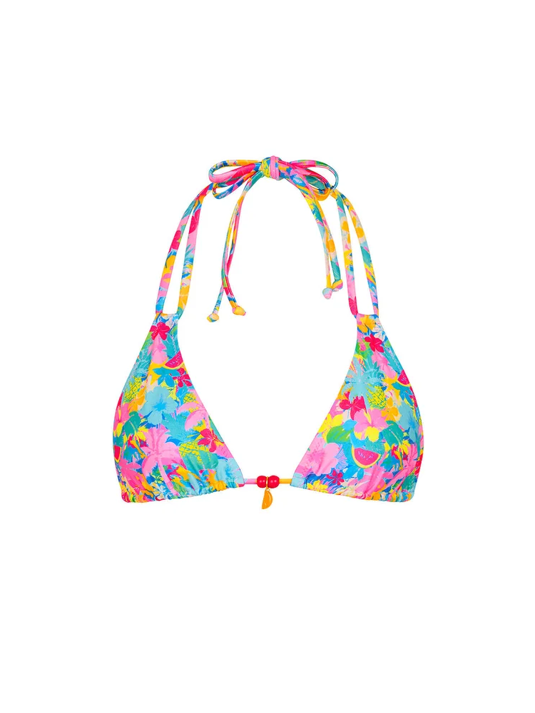 Kulani Kinis: Pretty Paradise Halter Bralette Bikini Top