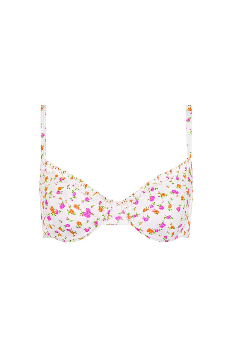 Kulani Kinis :Rosie Posie Double Rulle Underwire Bikini Top