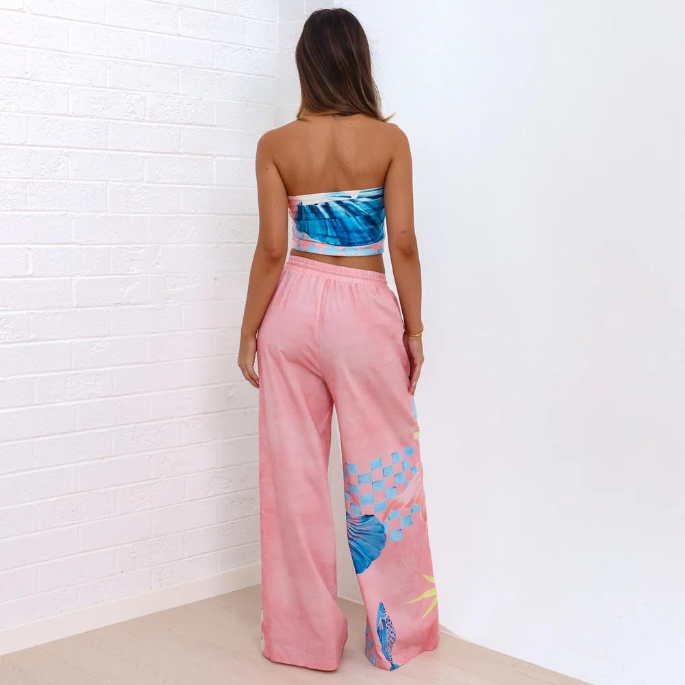 Kulani Kinis: She Shells Drawstring Resort Pants