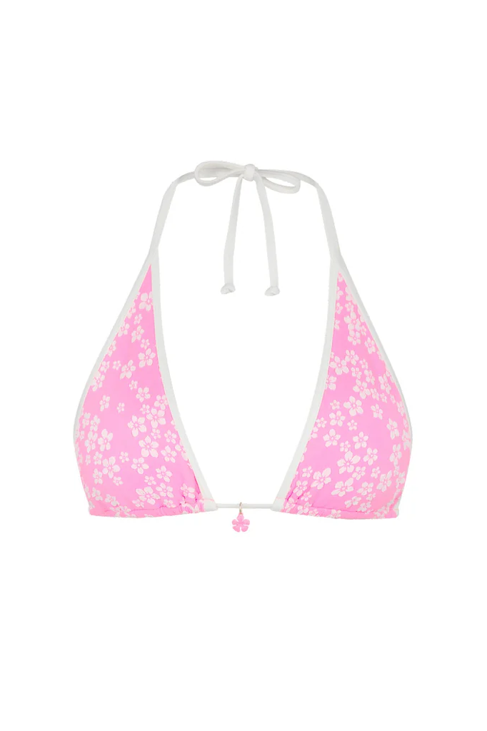 Kulani Kinis: Sugar Sprinkle Bind Triangle Halter Bikini Top