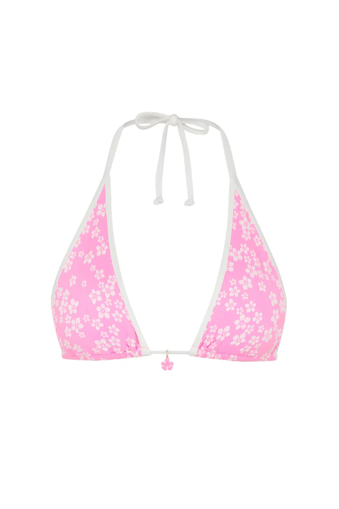 Kulani Kinis: Sugar Sprinkle Bind Triangle Halter Bikini Top