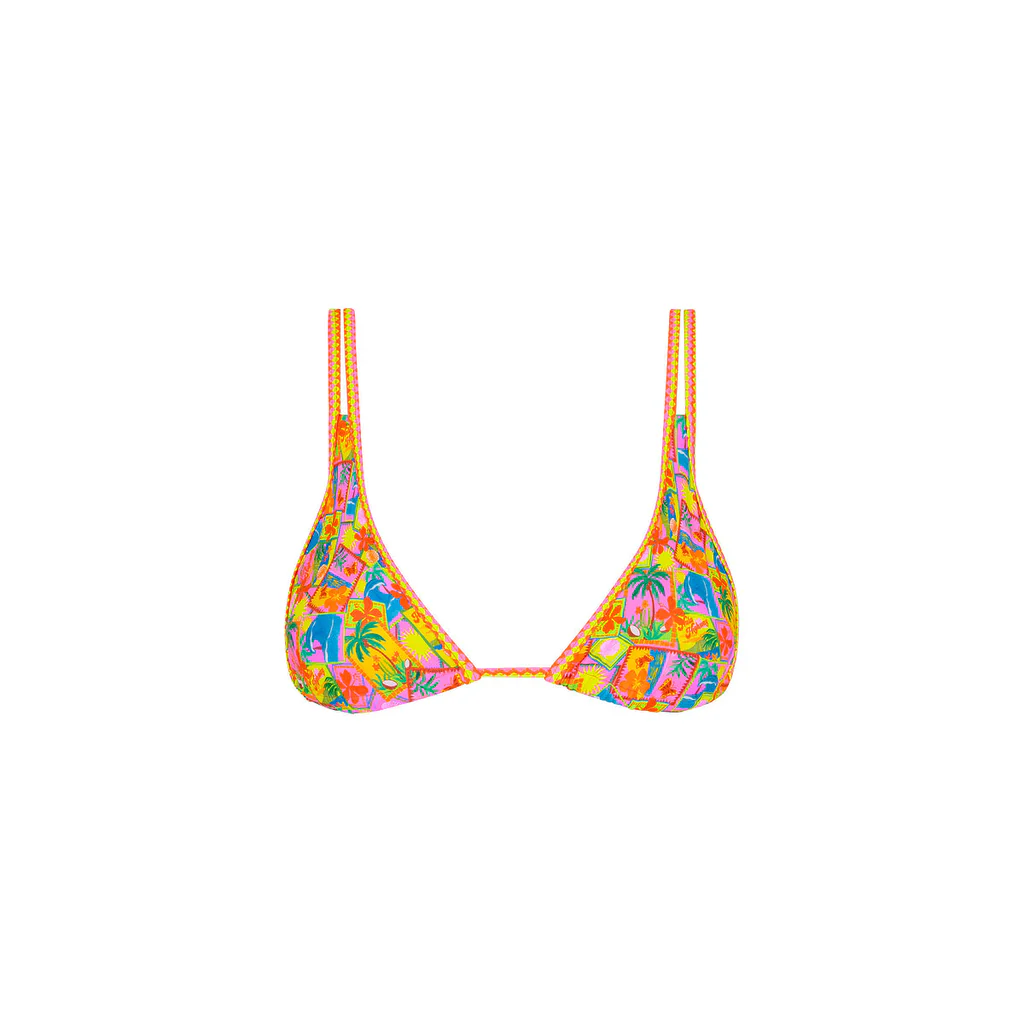 Kulani Kinis: Sunshine Snaps Twin Strap Bralette Bikini Top