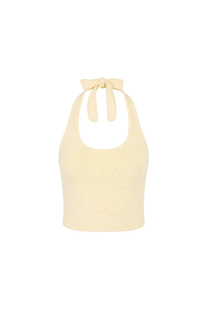 Kulani Kinis: Toasted Coconut Lola Knit Halter Top