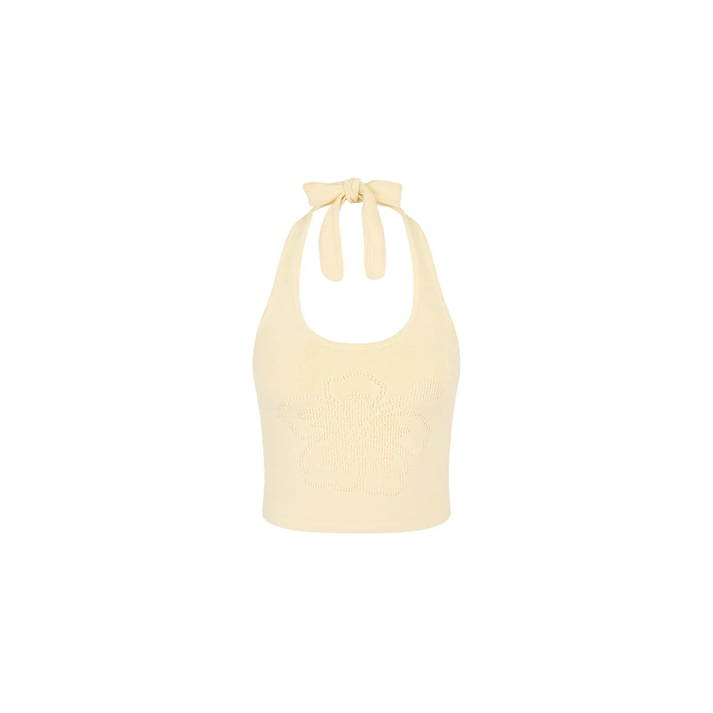 Kulani Kinis: Toasted Coconut Lola Knit Halter Top