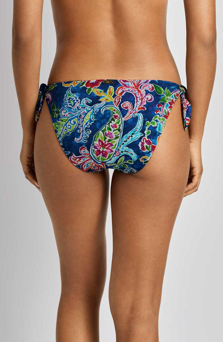 Lauren: Coastal Paisley Side Tie Scoop Hipster Bottom