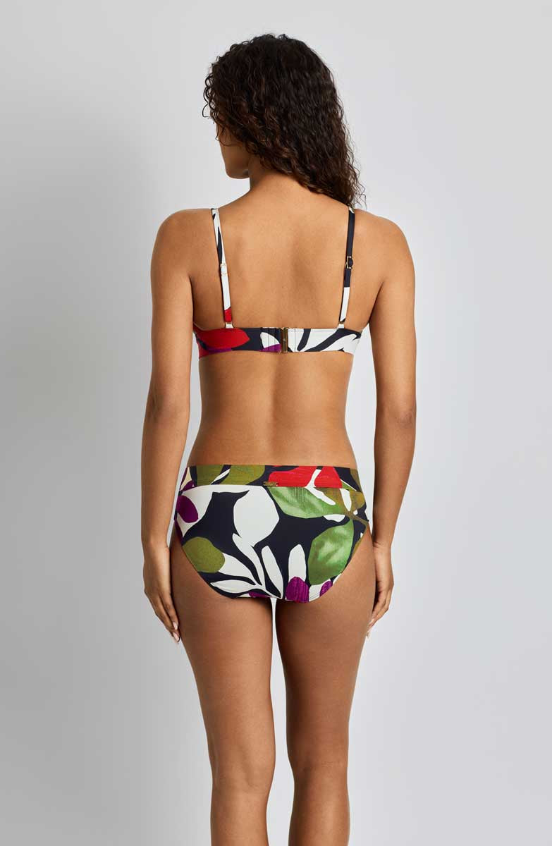 Lauren: Modern Jungle Floral Triangle V-Neck Bra Top