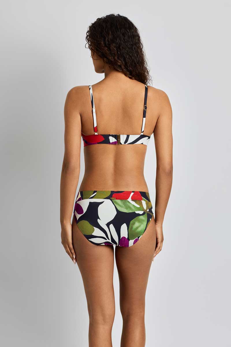 Lauren: Modern Jungle Floral Triangle V-Neck Bra Top