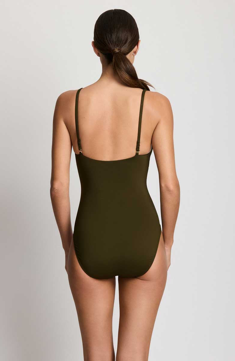 Lauren: One Piece Beach Club Solids Tall Triangle