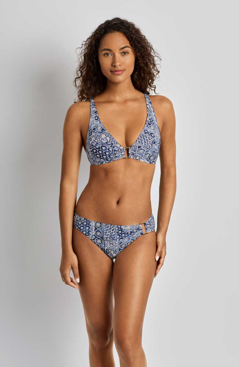 Lauren: Watercolor Tiles Ring Over The Shoulder Bra