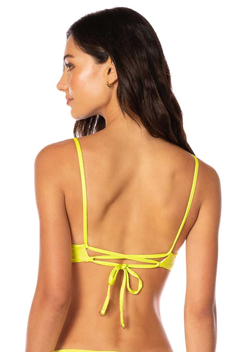 Maaji: Lime Green Archer Underwire Bikini Top