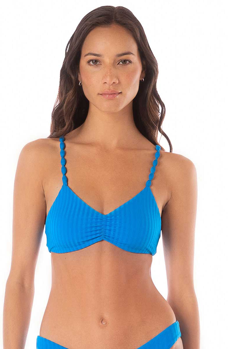 Maaji: Ocean Blue Bondi Classic Bralette Bikini Top
