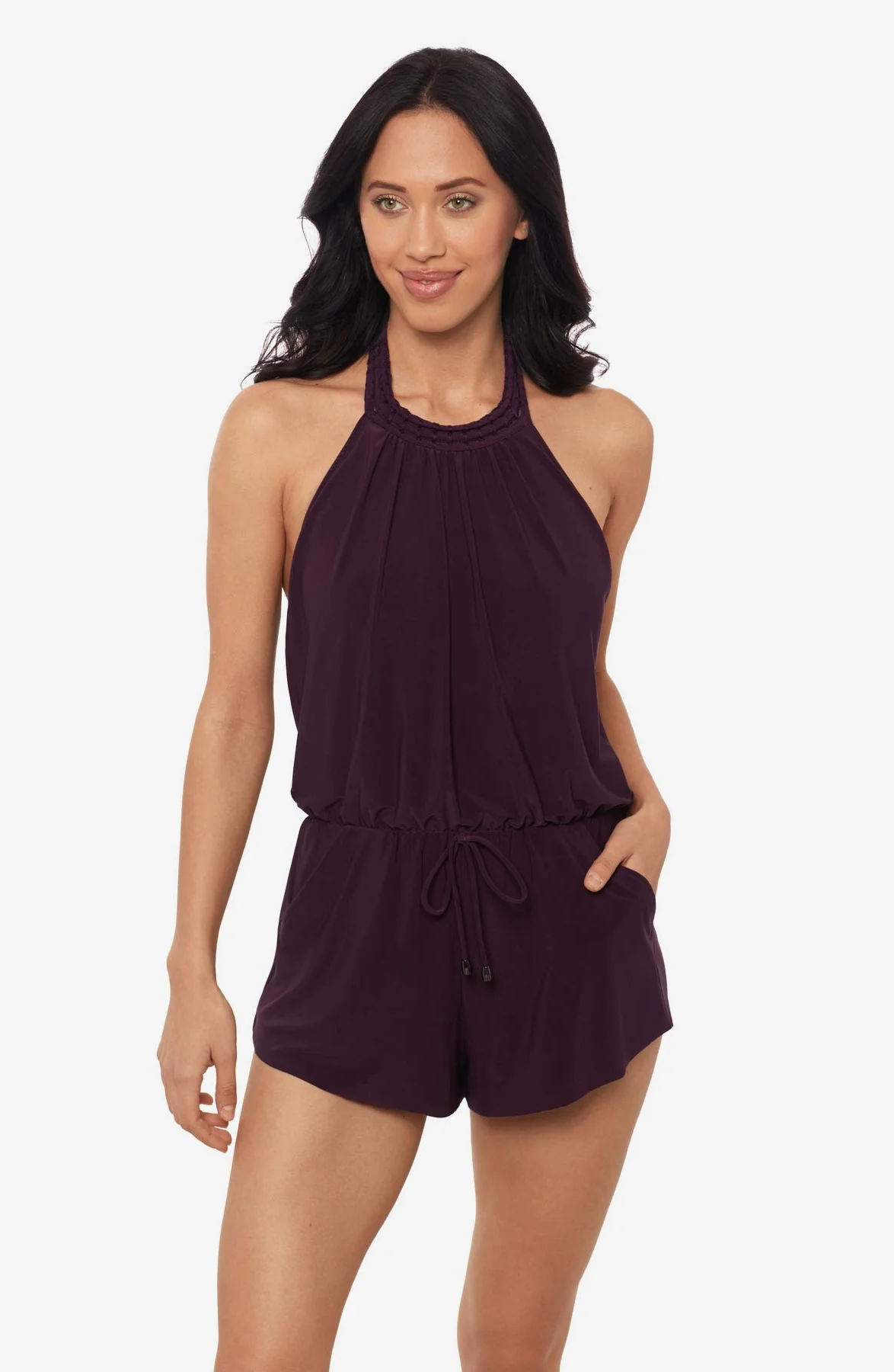 Magicsuit: One Piece Piper Solid Romper Swimsuit