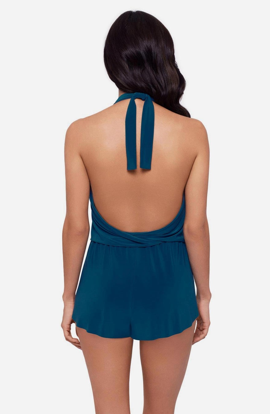 Magicsuit: One Piece Solid Bianca Halter Romper