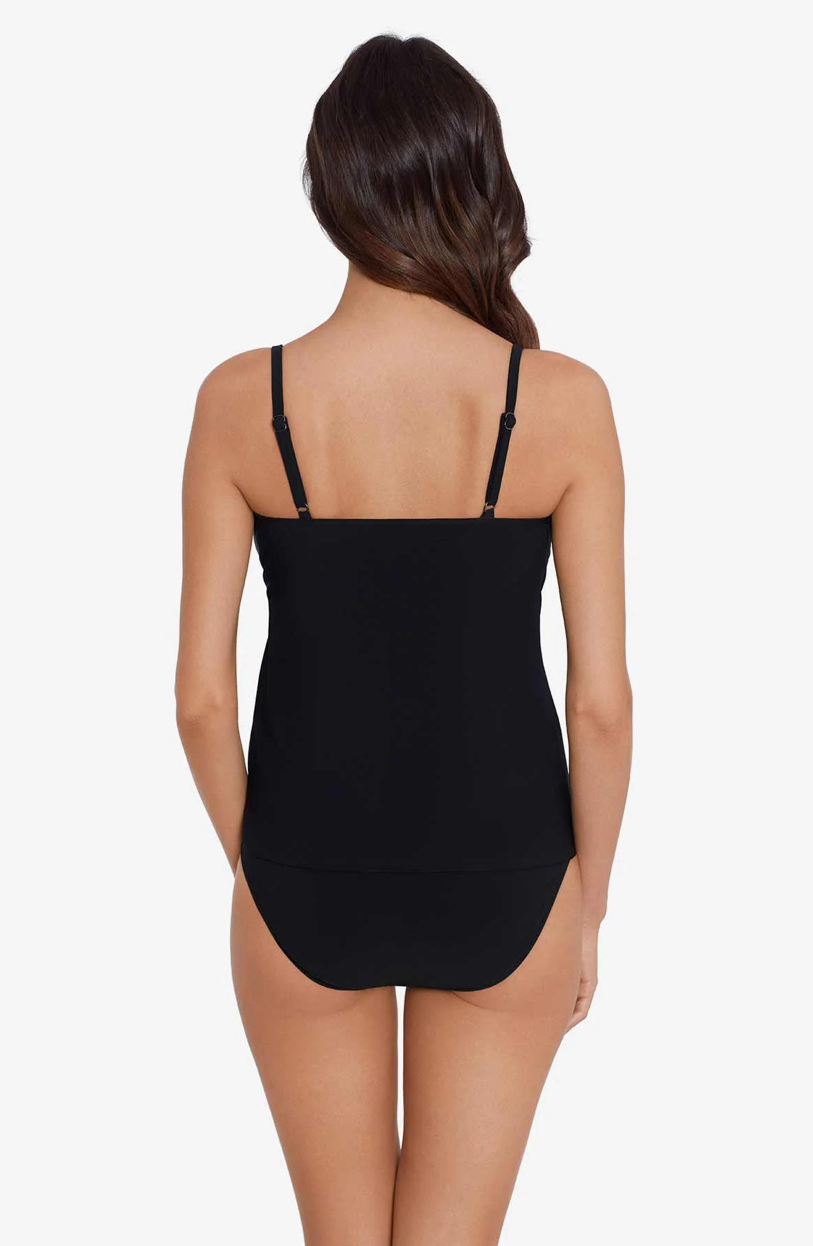 Magicsuit: Solid Carma Tankini Top - BLACK