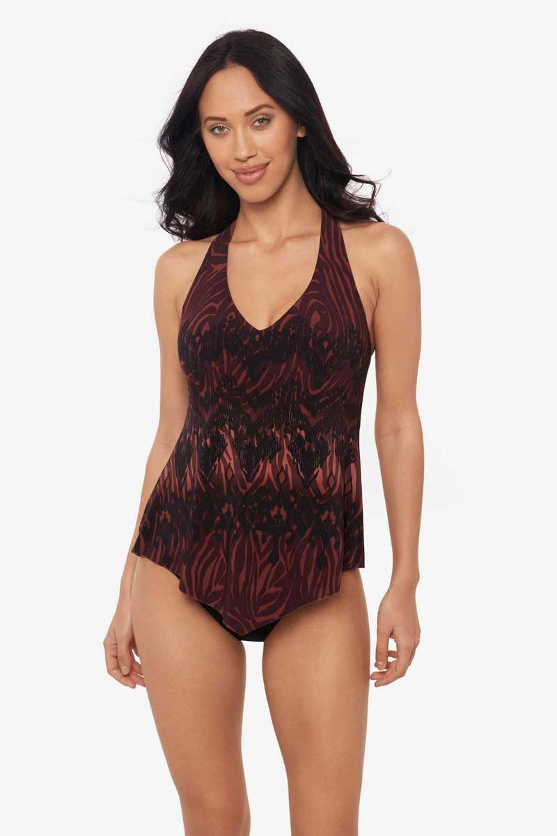 Magicsuit Zebra Taylor Racerback Tankini Top