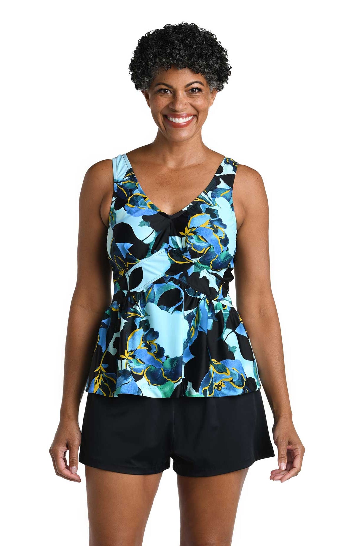 Maxine: Moonlit Garden Empire Tankini Top