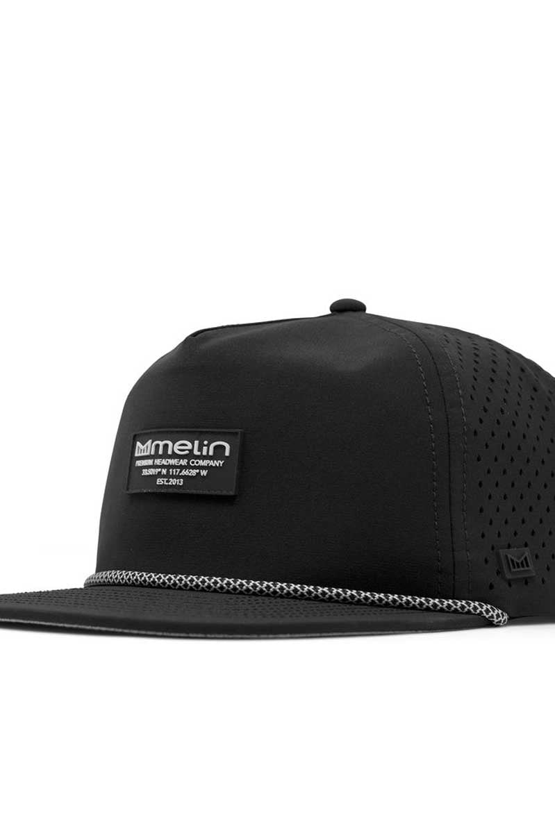 Melin: Coronado Brick Hydro Snapback Hat - BLACK