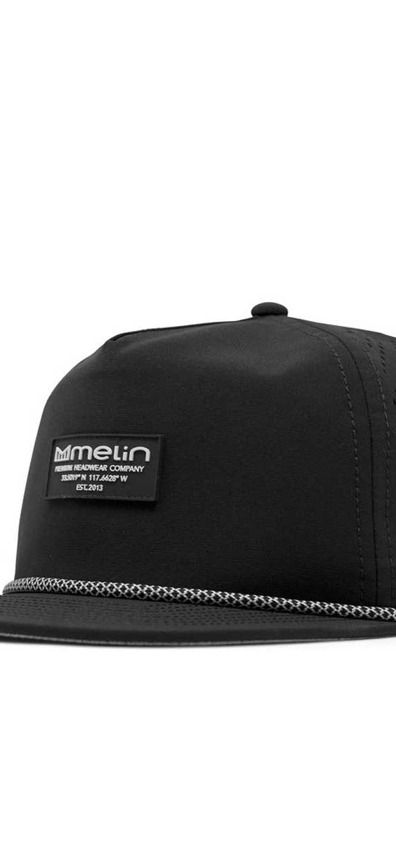 Melin: Coronado Brick Hydro Snapback Hat - BLACK