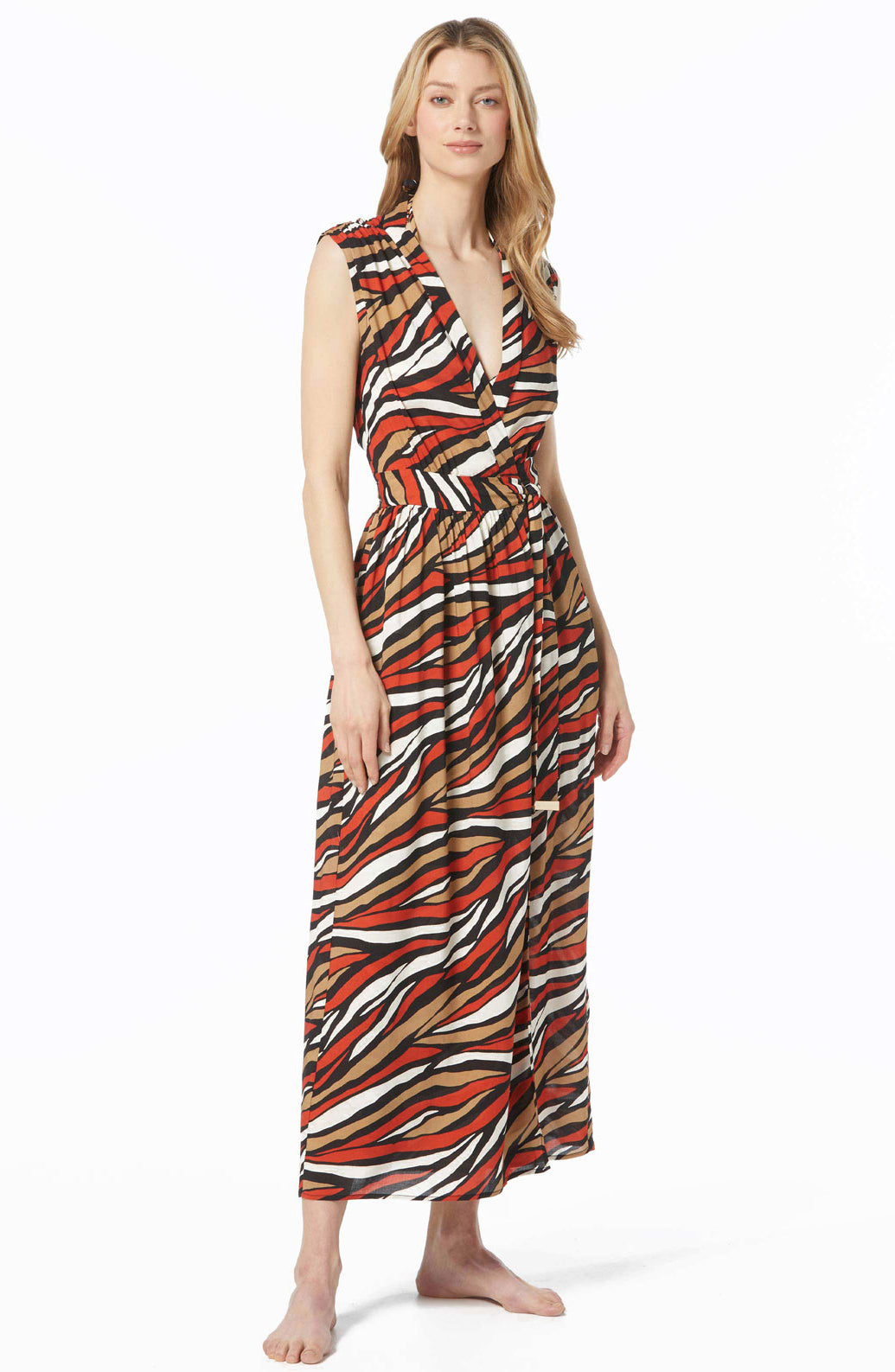 Michael Michael Kors: Tiger Wrap Cover Up Dress