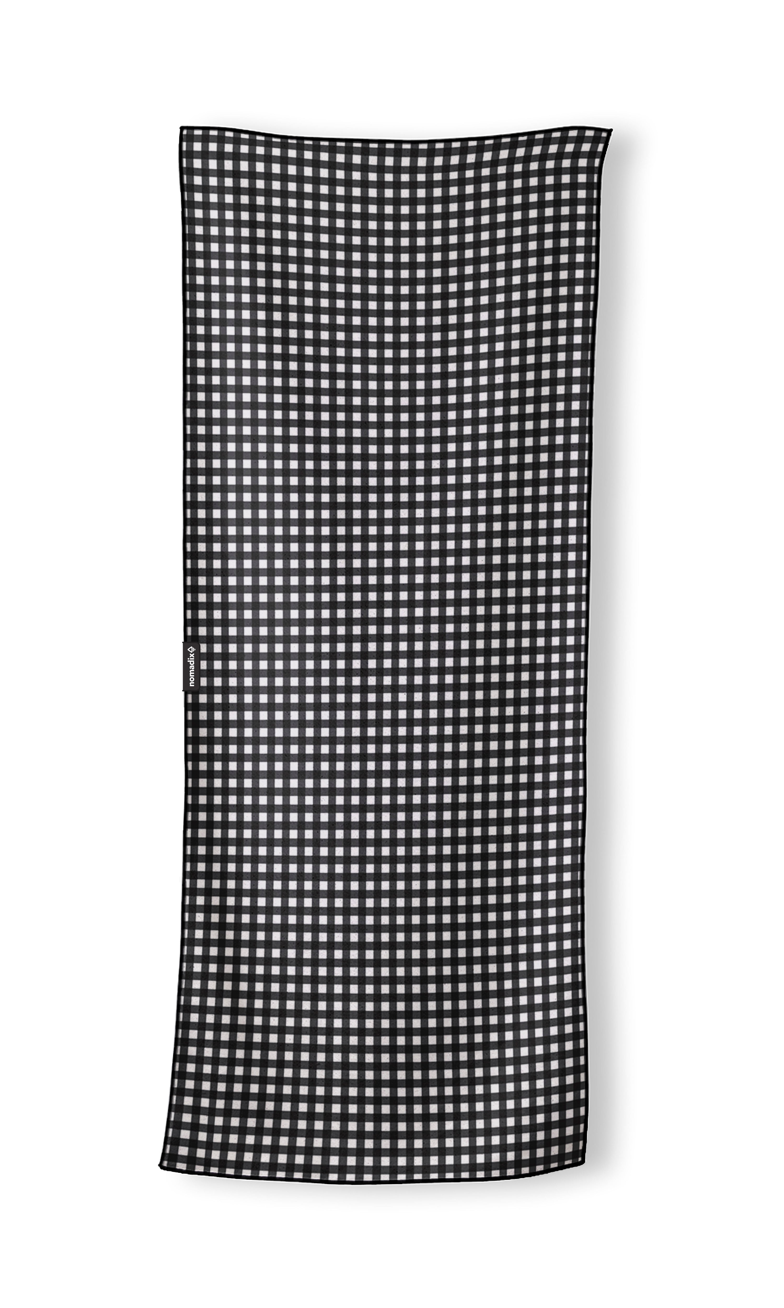 Nomadix: Gingham Black Towel