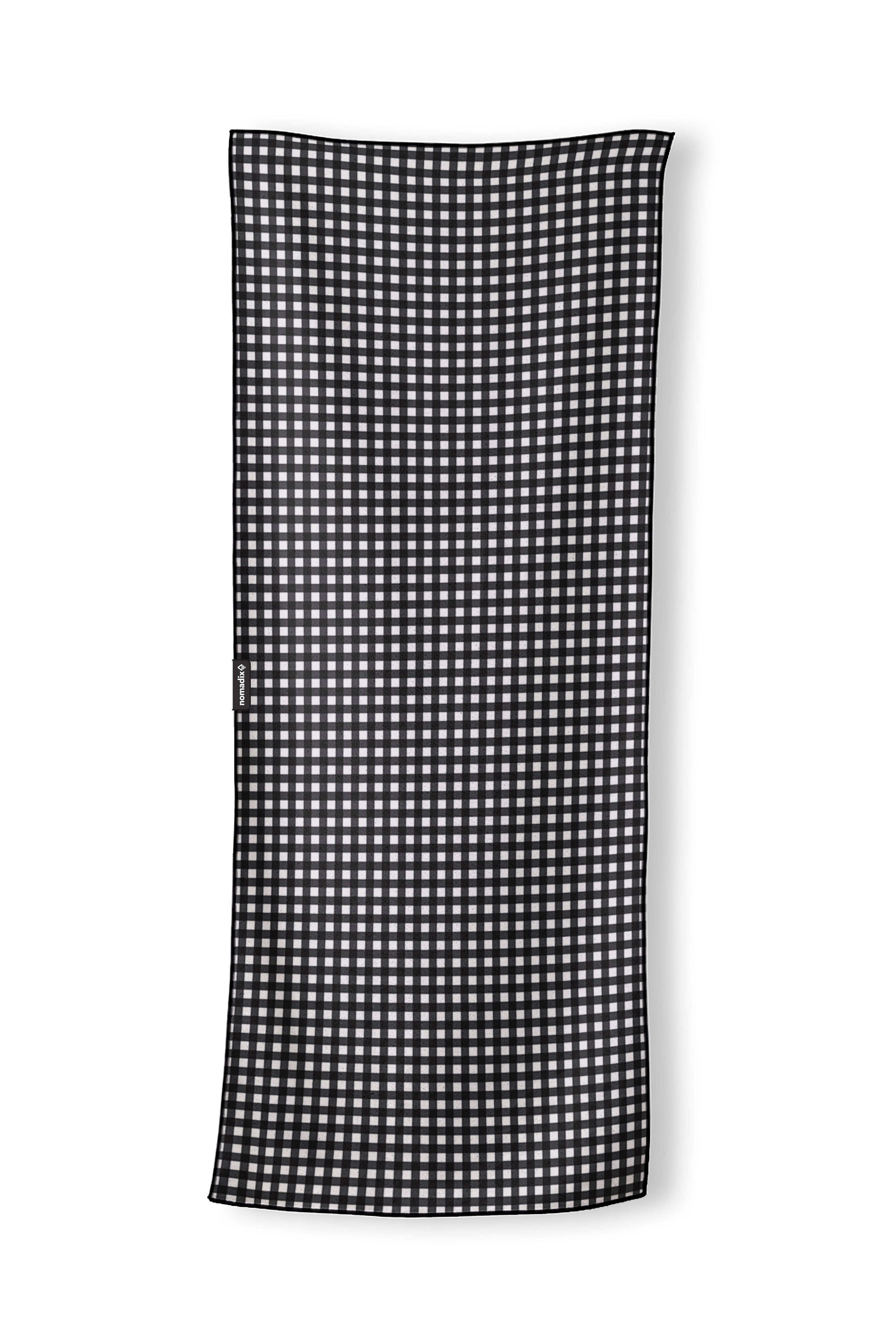 Nomadix: Gingham Black Towel