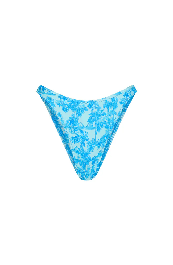Kulani Kinis: Ocean Paradise High Leg Vintage Bikini Bottom
