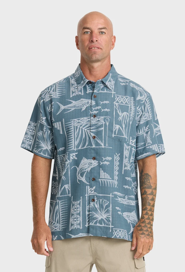 Quiksilver: Waterman Paradise Bay Short Sleeve Woven Shirt