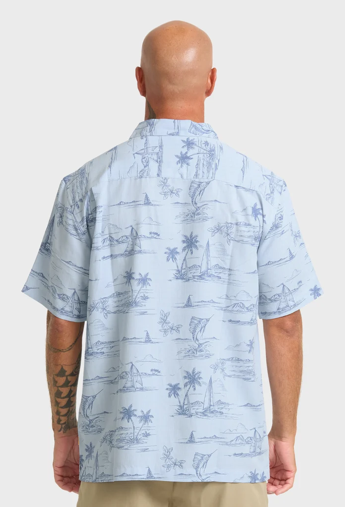 Quiksilver: Waterman Sail Away Short Sleeve Shirt