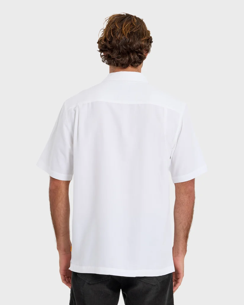 Quiksilver: Waterman Tahiti Palms Short Sleeve Woven Shirt