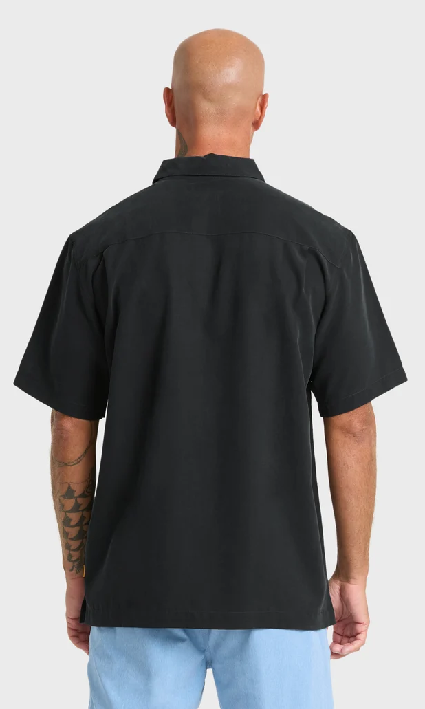 Quiksilver: Waterman Tahiti Palms Short Sleeve Woven Shirt