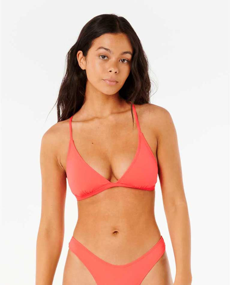 Rip Curl: Classic Surf X-Back Triangle Bikini Top - ELTRCRED