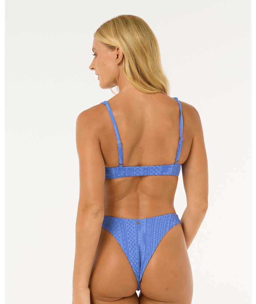 Rip Curl: La Joya Tall Knot Triangle Bikini Top - OCEAN