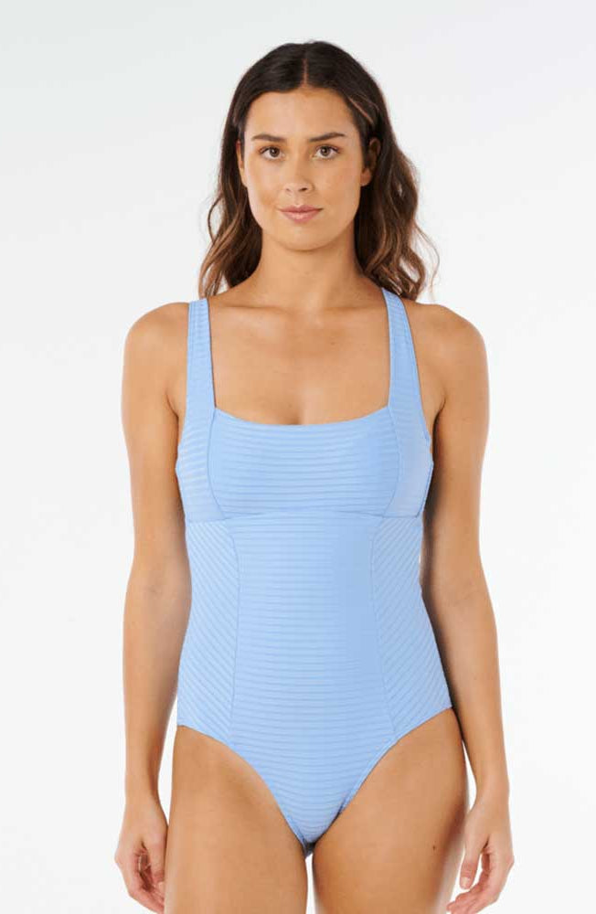 Rip Curl: One Piece Premium Surf D-DD Full Coverage Swimsuit - LT.BLUE