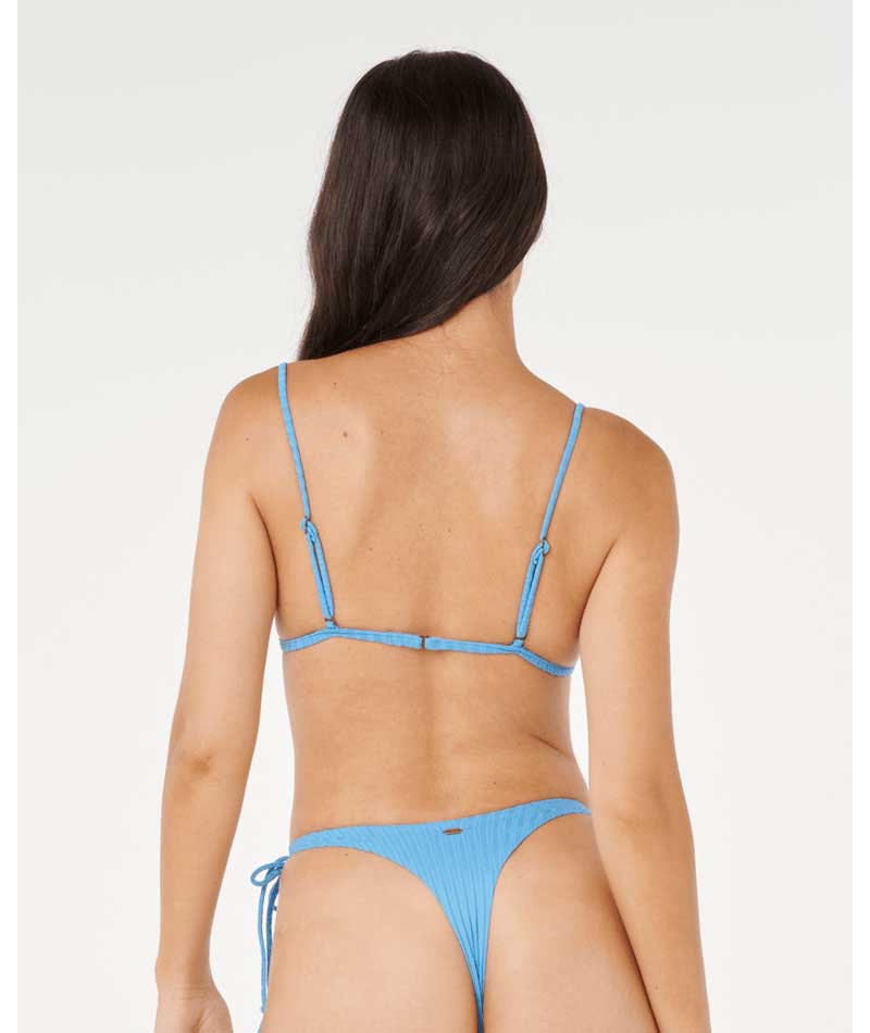 Rip Curl: Premium Surf Banded Fixed Triangle Bikini Top - AZUREBLU