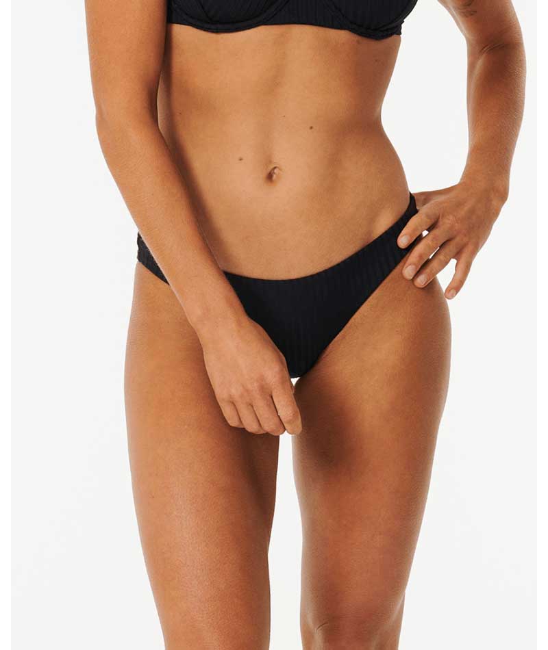 Rip Curl Premium Surf Cheeky Bikini Bottom in Black