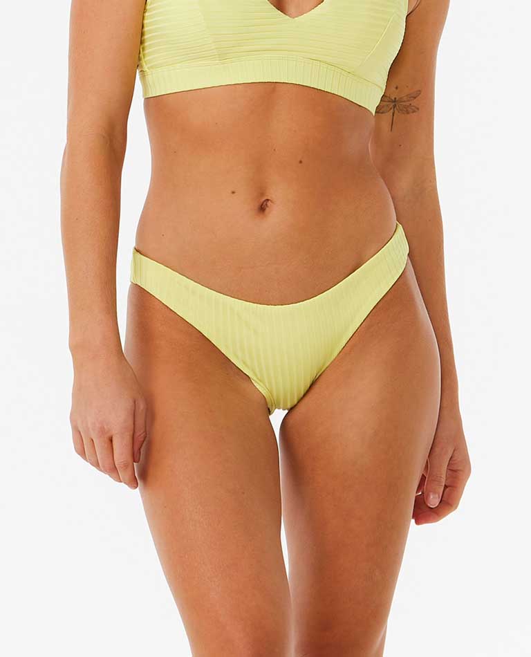 Rip Curl: Premium Surf Cheeky Bikini Bottom - BT.YELLO
