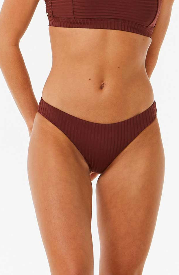 Rip Curl: Premium Surf Cheeky Bikini Bottom - PLUM