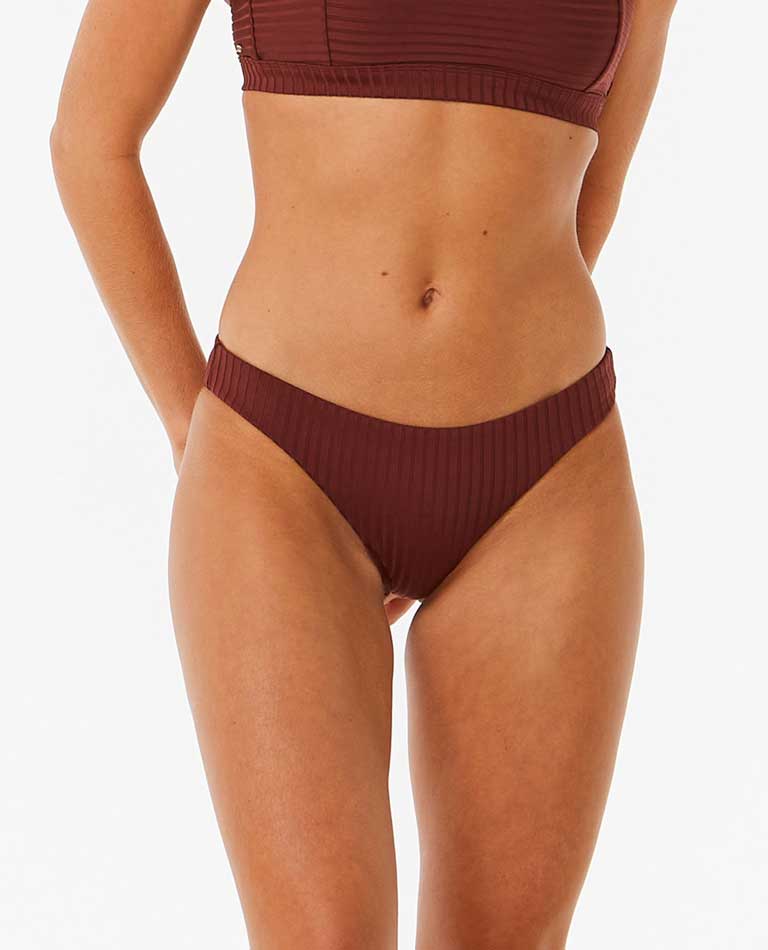 Rip Curl: Premium Surf Cheeky Bikini Bottom - PLUM