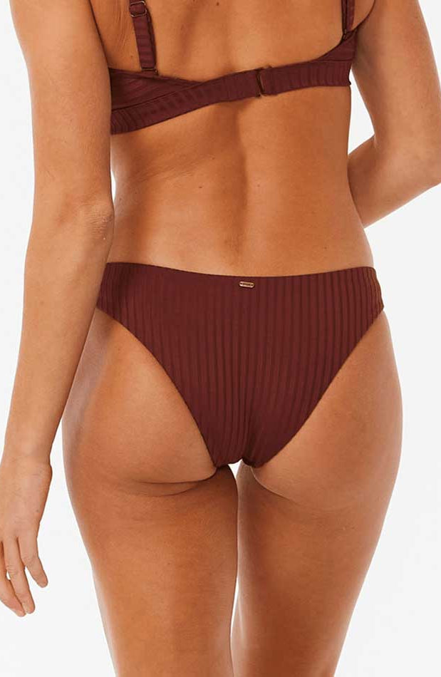 Rip Curl: Premium Surf Cheeky Bikini Bottom - PLUM