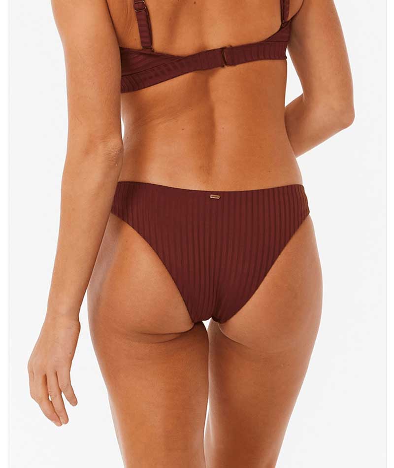 Rip Curl: Premium Surf Cheeky Bikini Bottom - PLUM