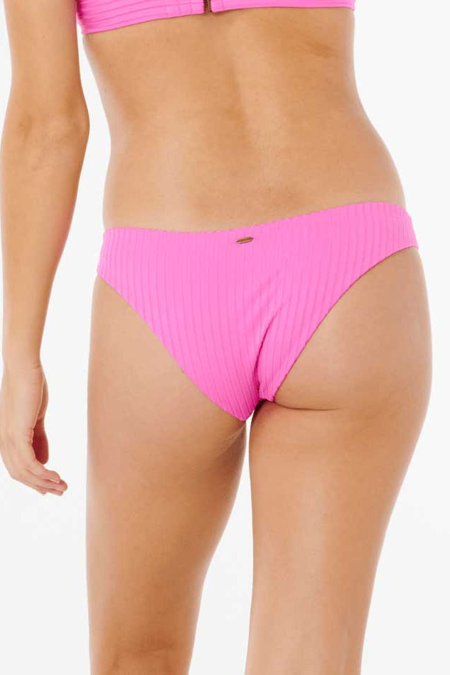 Rip Curl: Premium Surf Cheeky Bikini Bottom - SPR PINK