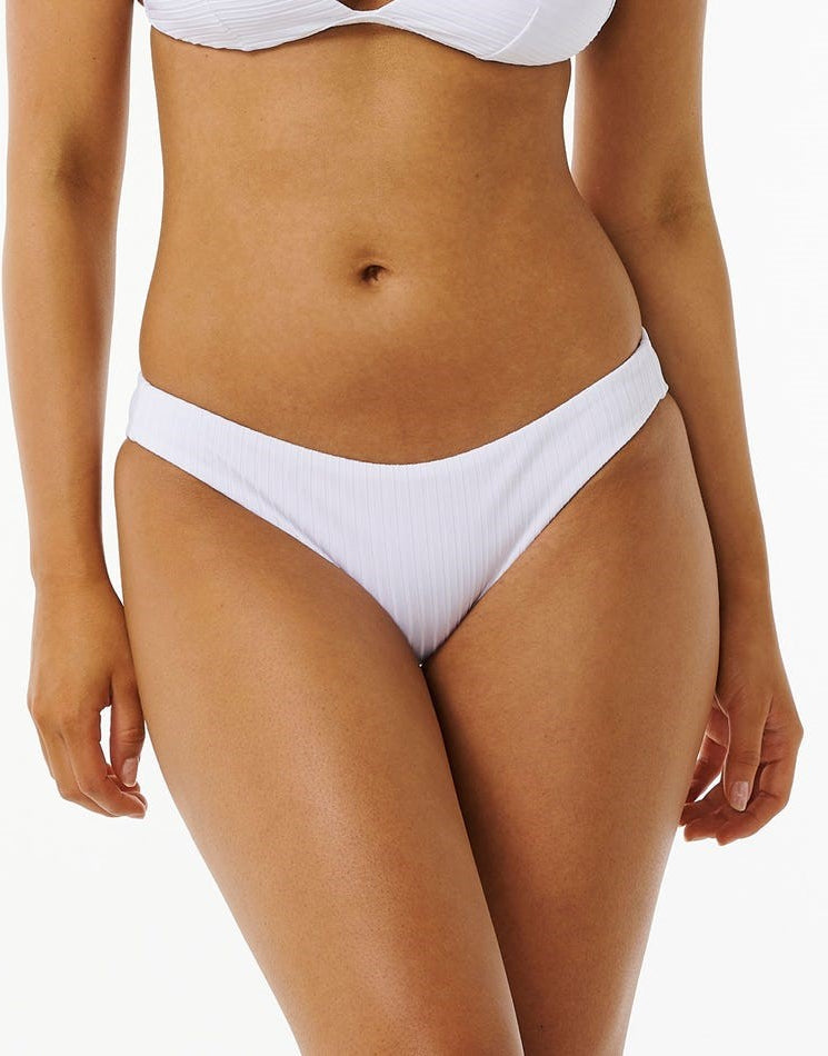 Rip Curl: Premium Surf Cheeky Bikini Bottom - WHITE